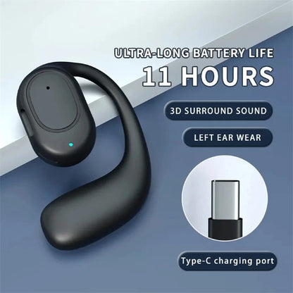 Auriculares Inalámbricos Conducción Ósea - Bluetooth 5.3 con Mic y Cancelación de Ruido