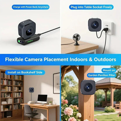 Mini Cámara de Seguridad WiFi 4K con Visión Nocturna y Detección de Movimiento