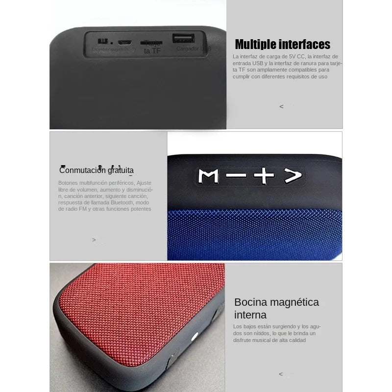 Parlante Portátil Mini Bluetooth 5.0 - Sonido Hi-Fi