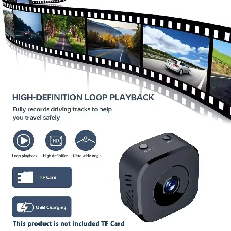 Mini Cámara de Seguridad WiFi 4K con Visión Nocturna y Detección de Movimiento