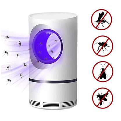 Trampa Mata Mosquitos LED USB – Luz Nocturna para Hogar, Dormitorio y Oficina